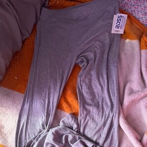 Grey flare leggings